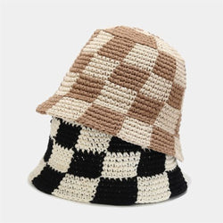 Chapeaux au crochet design Damier