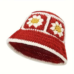 Chapeaux au crochet floral